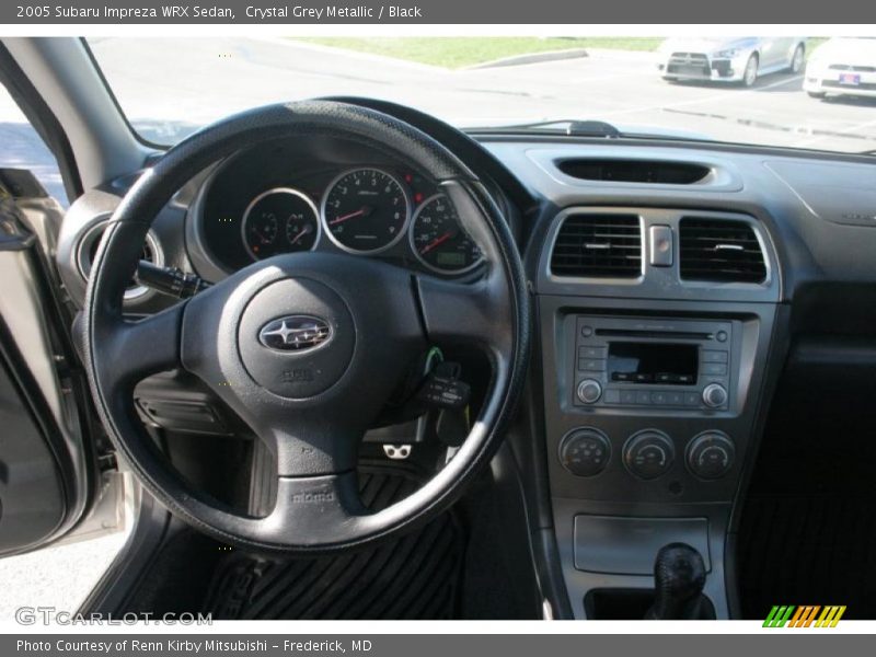 Crystal Grey Metallic / Black 2005 Subaru Impreza WRX Sedan