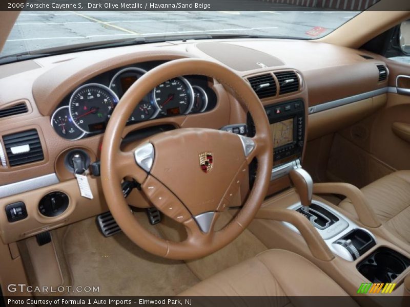 Dark Olive Metallic / Havanna/Sand Beige 2006 Porsche Cayenne S