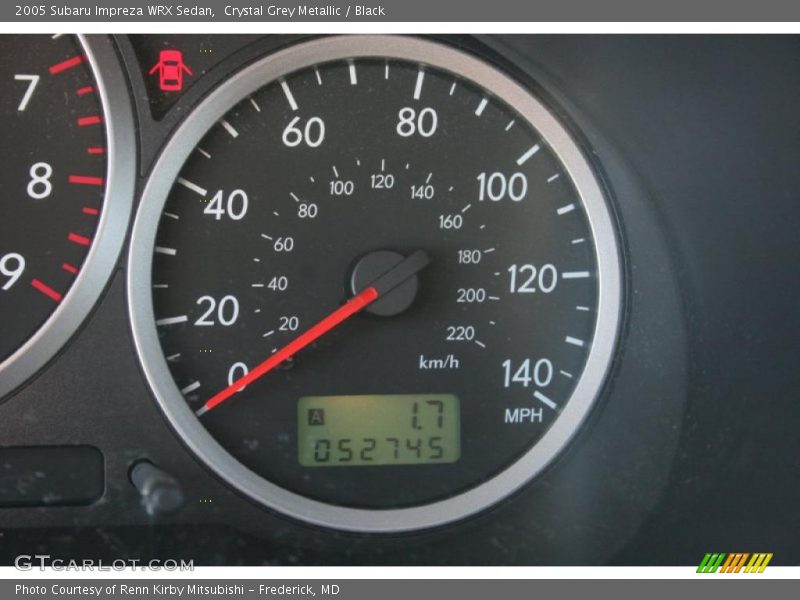 Crystal Grey Metallic / Black 2005 Subaru Impreza WRX Sedan