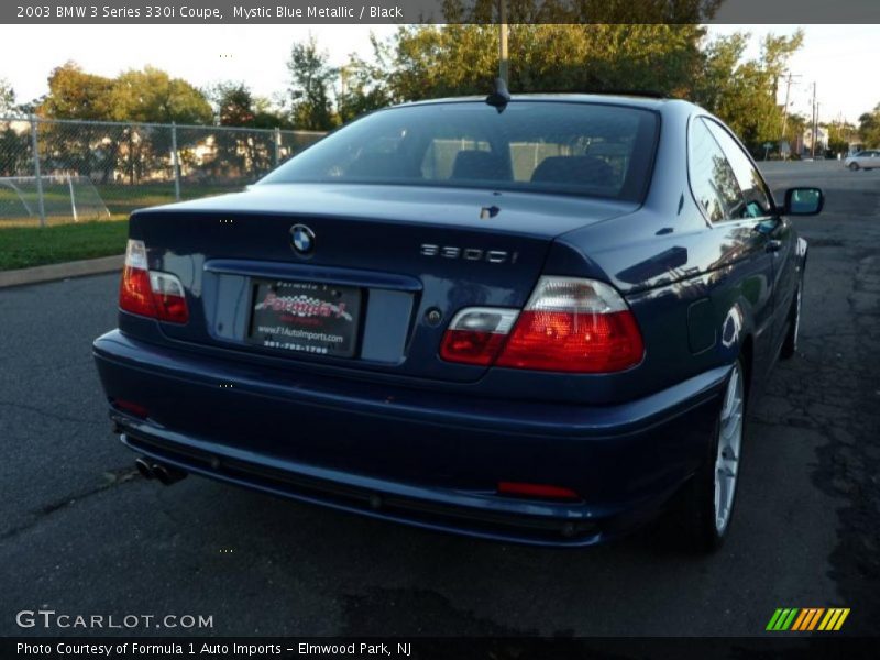 Mystic Blue Metallic / Black 2003 BMW 3 Series 330i Coupe