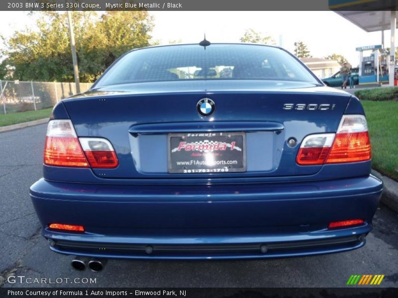 Mystic Blue Metallic / Black 2003 BMW 3 Series 330i Coupe