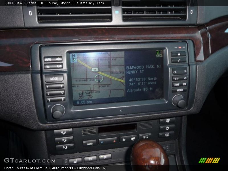 Mystic Blue Metallic / Black 2003 BMW 3 Series 330i Coupe