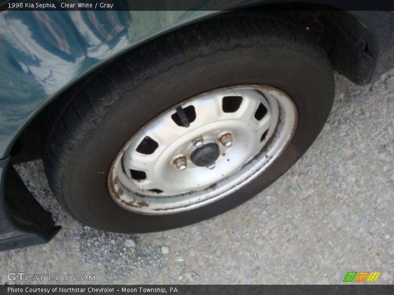 Clear White / Gray 1998 Kia Sephia