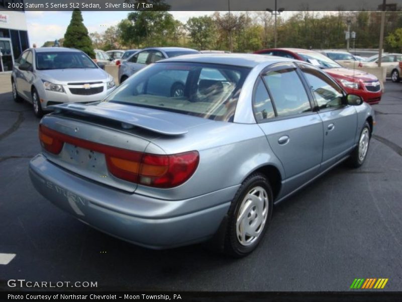 Silver Blue / Tan 2002 Saturn S Series SL2 Sedan
