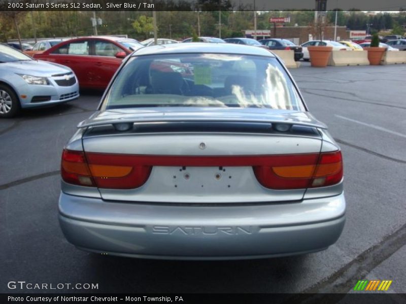 Silver Blue / Tan 2002 Saturn S Series SL2 Sedan