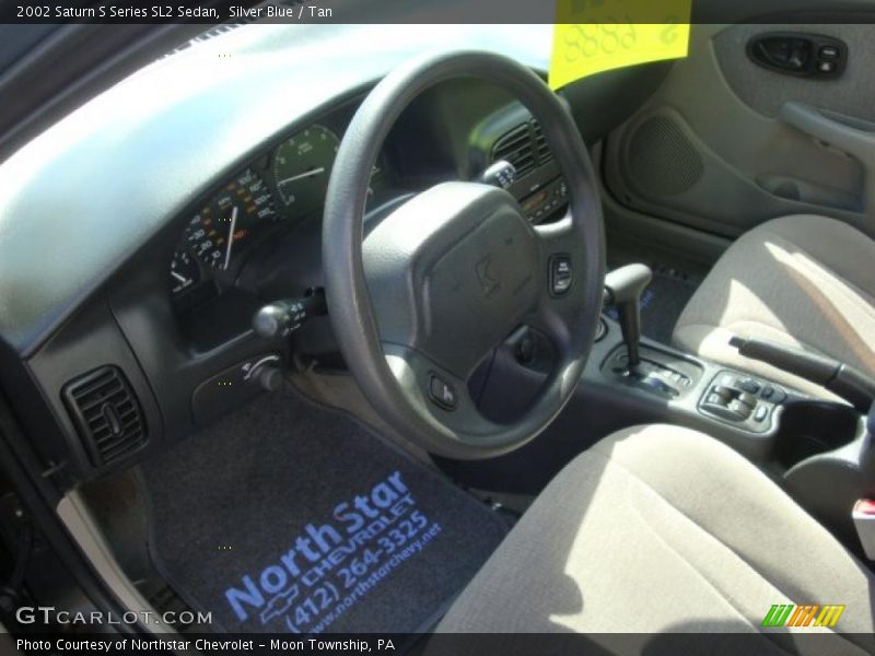 Silver Blue / Tan 2002 Saturn S Series SL2 Sedan