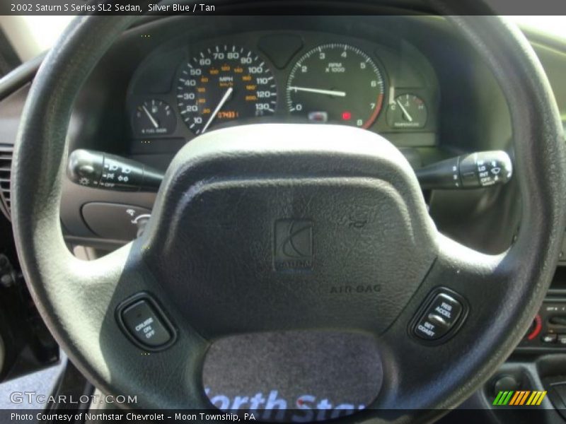Silver Blue / Tan 2002 Saturn S Series SL2 Sedan