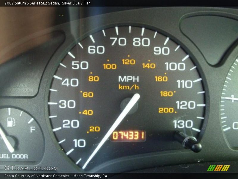 Silver Blue / Tan 2002 Saturn S Series SL2 Sedan