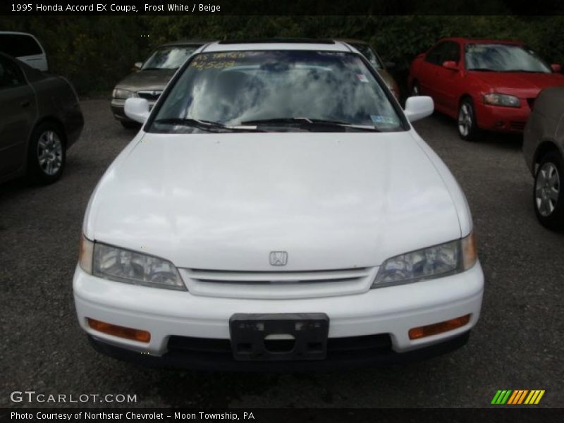 Frost White / Beige 1995 Honda Accord EX Coupe