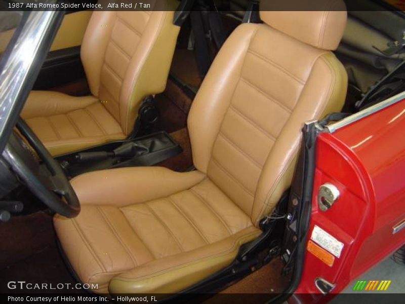 Alfa Red / Tan 1987 Alfa Romeo Spider Veloce