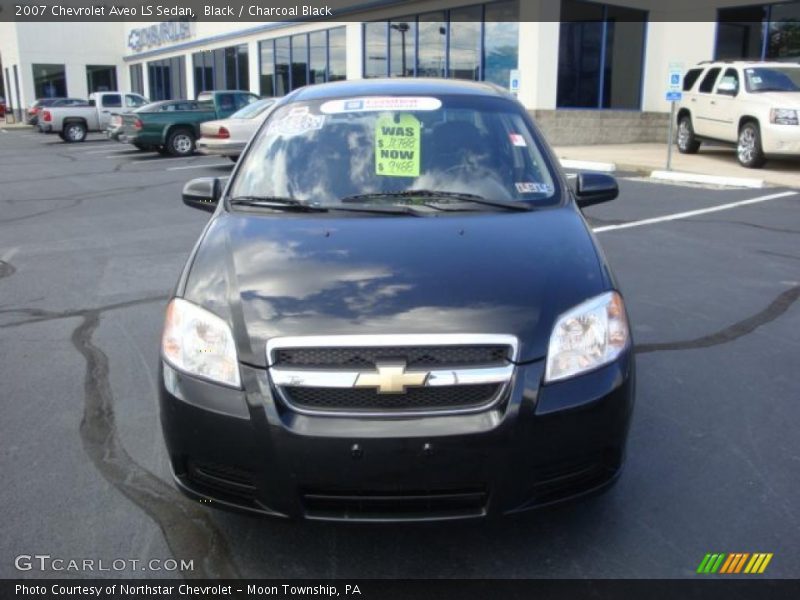 Black / Charcoal Black 2007 Chevrolet Aveo LS Sedan