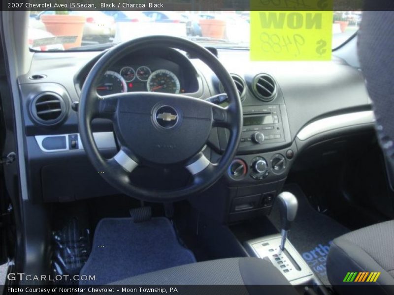 Black / Charcoal Black 2007 Chevrolet Aveo LS Sedan