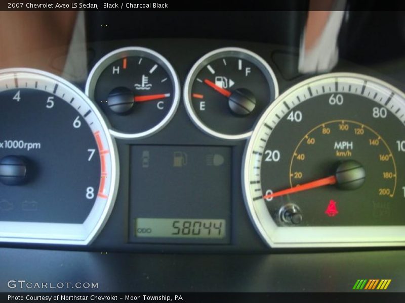 Black / Charcoal Black 2007 Chevrolet Aveo LS Sedan