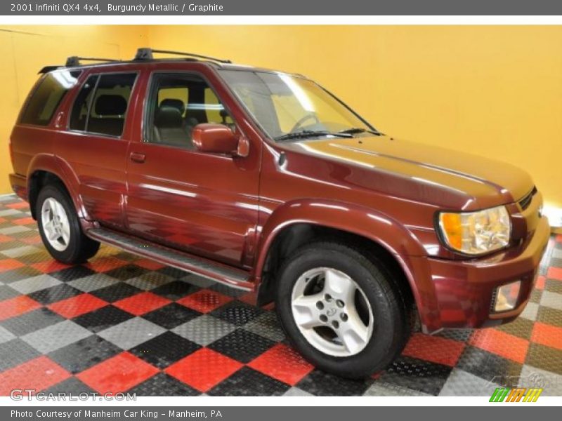 Burgundy Metallic / Graphite 2001 Infiniti QX4 4x4