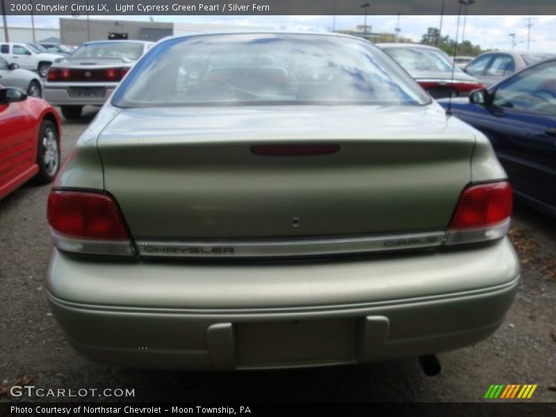 Light Cypress Green Pearl / Silver Fern 2000 Chrysler Cirrus LX