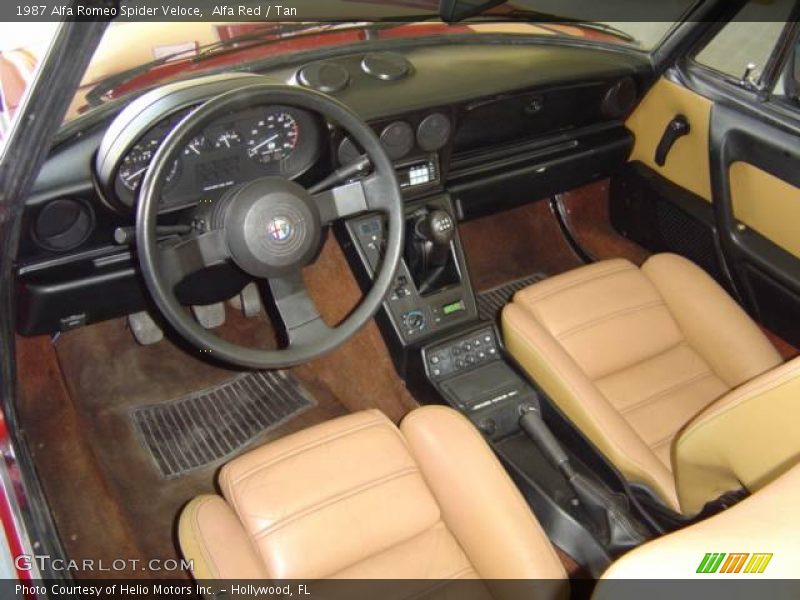 Alfa Red / Tan 1987 Alfa Romeo Spider Veloce