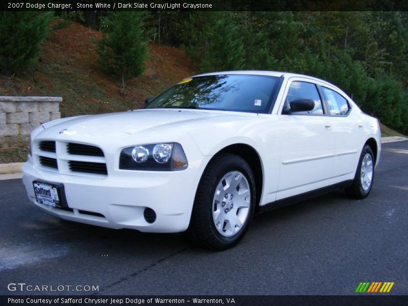Stone White / Dark Slate Gray/Light Graystone 2007 Dodge Charger
