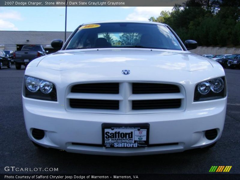 Stone White / Dark Slate Gray/Light Graystone 2007 Dodge Charger