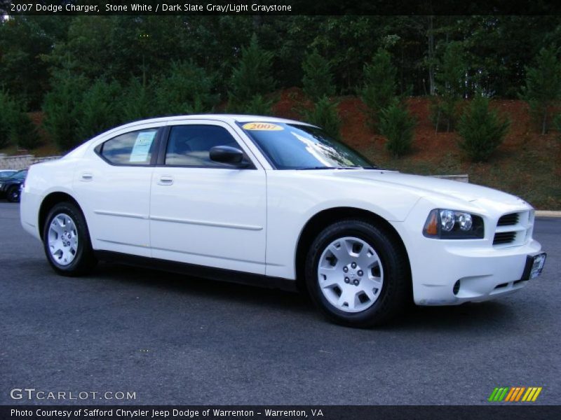 Stone White / Dark Slate Gray/Light Graystone 2007 Dodge Charger
