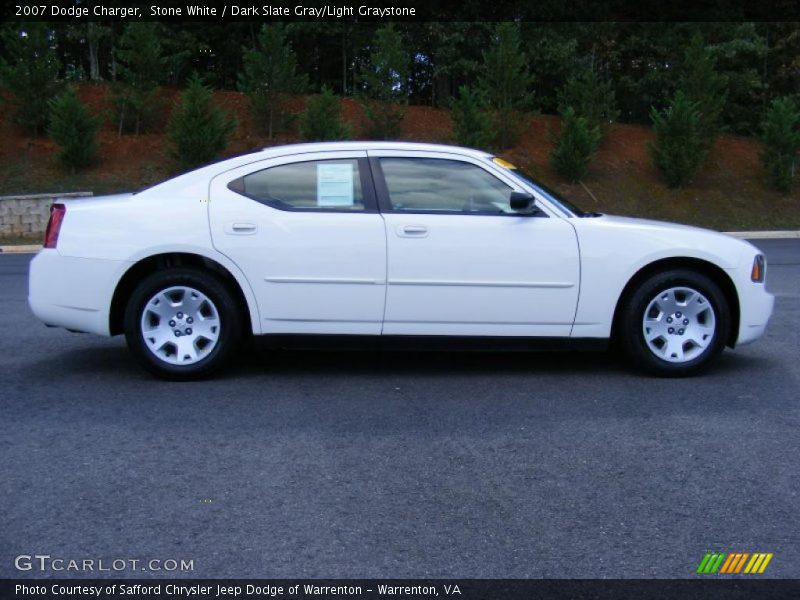 Stone White / Dark Slate Gray/Light Graystone 2007 Dodge Charger