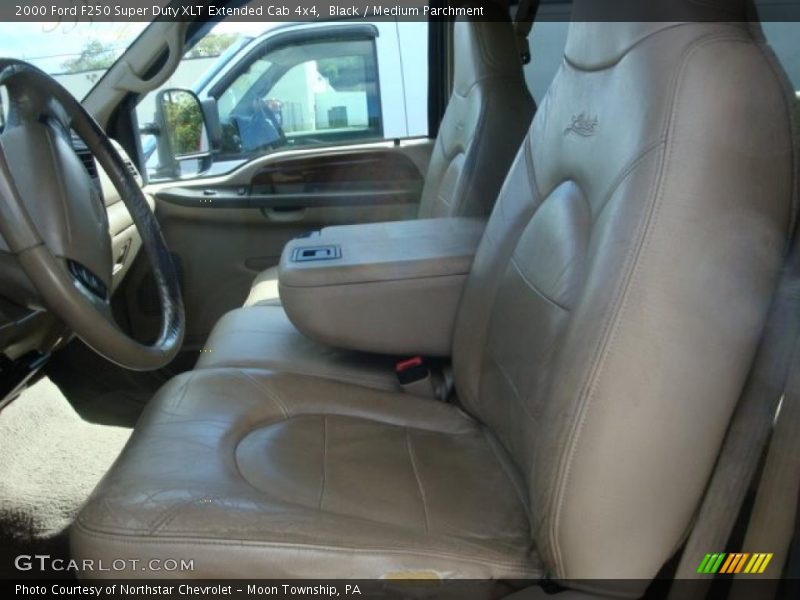 Black / Medium Parchment 2000 Ford F250 Super Duty XLT Extended Cab 4x4