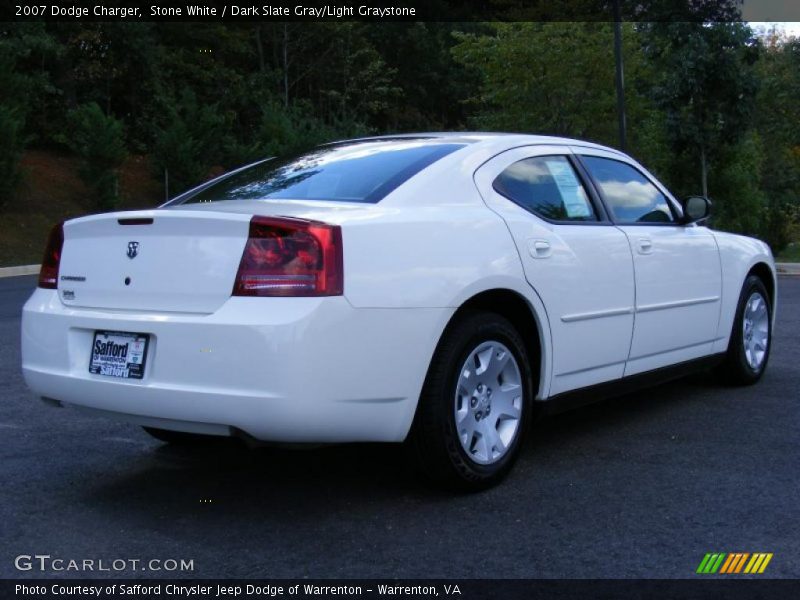 Stone White / Dark Slate Gray/Light Graystone 2007 Dodge Charger