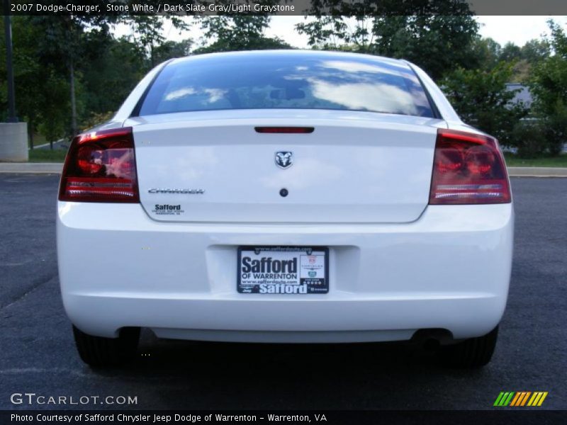 Stone White / Dark Slate Gray/Light Graystone 2007 Dodge Charger