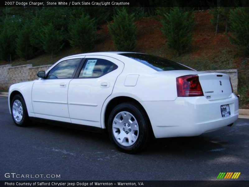 Stone White / Dark Slate Gray/Light Graystone 2007 Dodge Charger