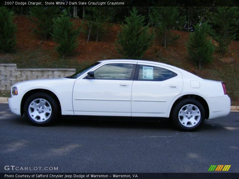 Stone White / Dark Slate Gray/Light Graystone 2007 Dodge Charger