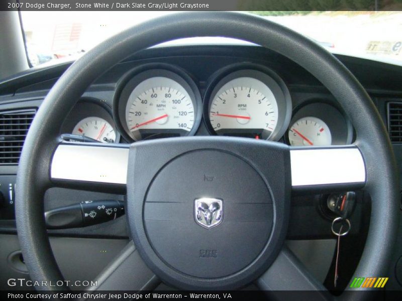 Stone White / Dark Slate Gray/Light Graystone 2007 Dodge Charger