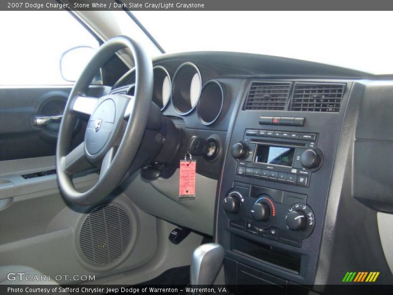 Stone White / Dark Slate Gray/Light Graystone 2007 Dodge Charger