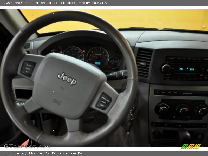 Black / Medium Slate Gray 2007 Jeep Grand Cherokee Laredo 4x4