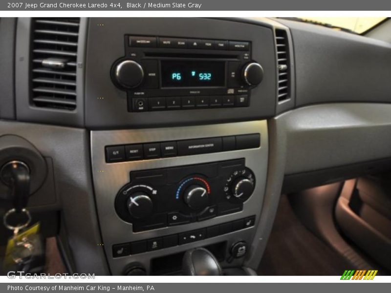 Black / Medium Slate Gray 2007 Jeep Grand Cherokee Laredo 4x4