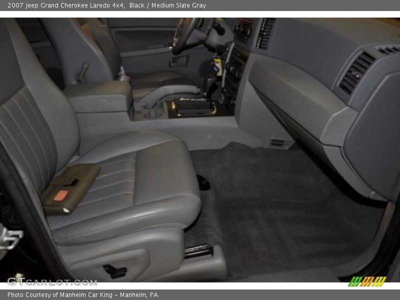 Black / Medium Slate Gray 2007 Jeep Grand Cherokee Laredo 4x4