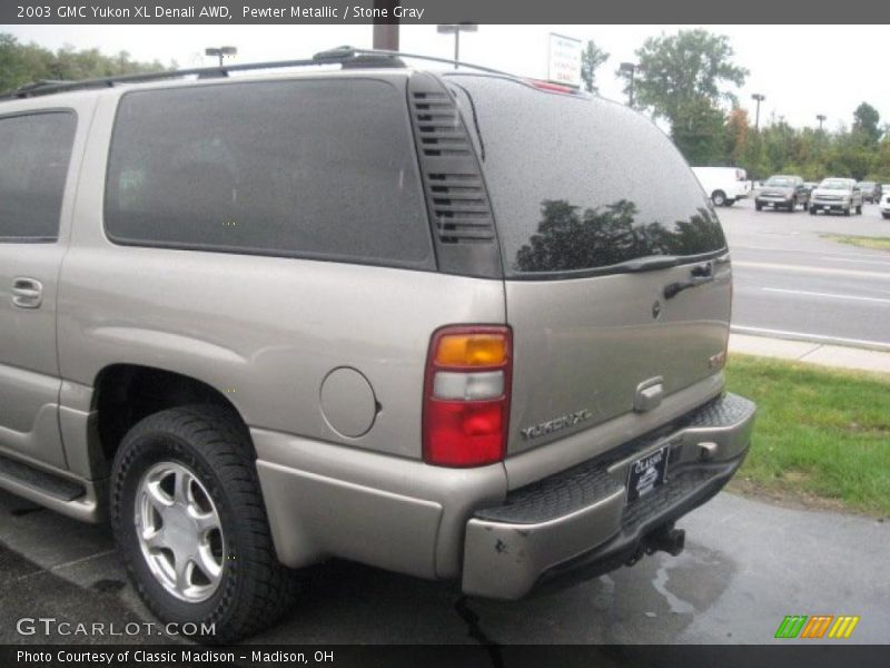 Pewter Metallic / Stone Gray 2003 GMC Yukon XL Denali AWD