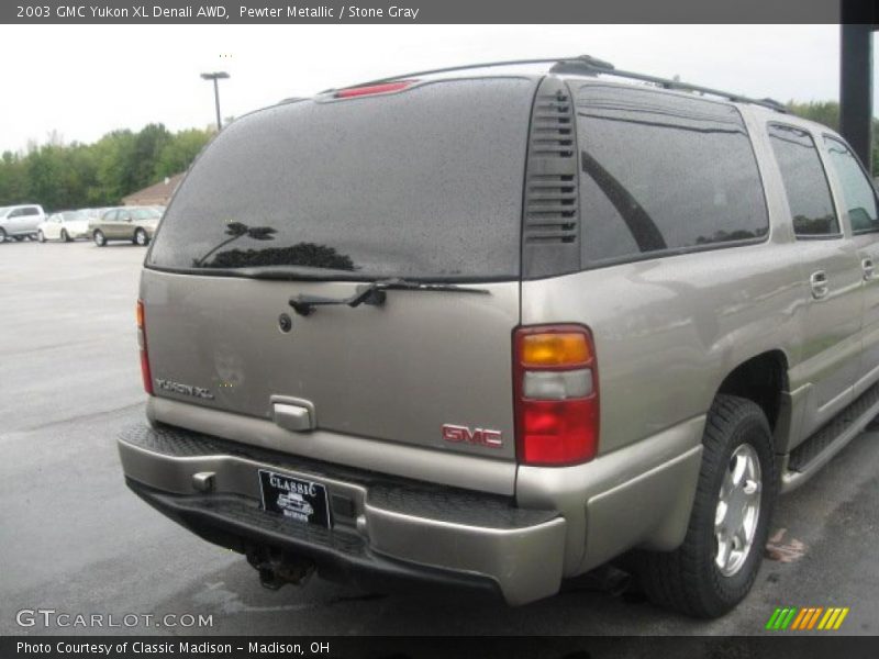 Pewter Metallic / Stone Gray 2003 GMC Yukon XL Denali AWD