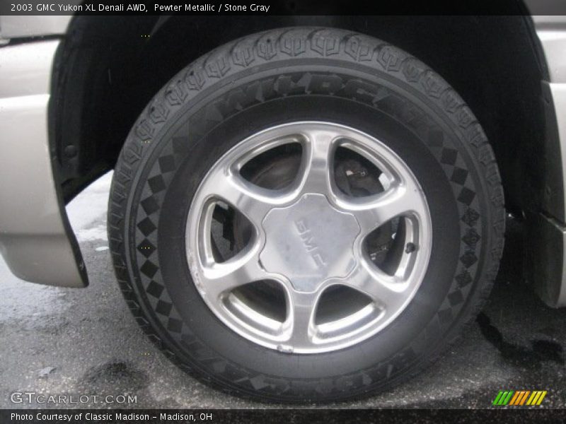 Pewter Metallic / Stone Gray 2003 GMC Yukon XL Denali AWD