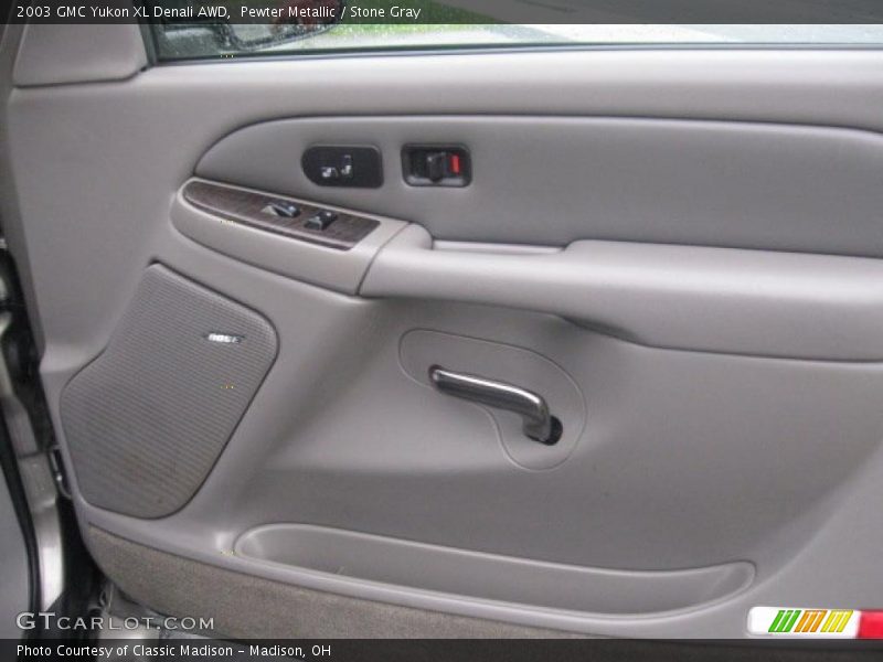Pewter Metallic / Stone Gray 2003 GMC Yukon XL Denali AWD