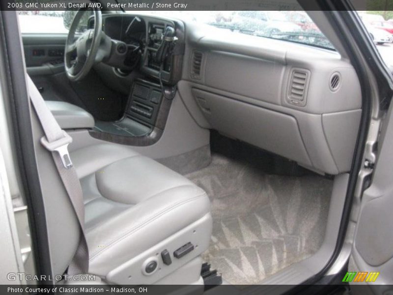 Pewter Metallic / Stone Gray 2003 GMC Yukon XL Denali AWD