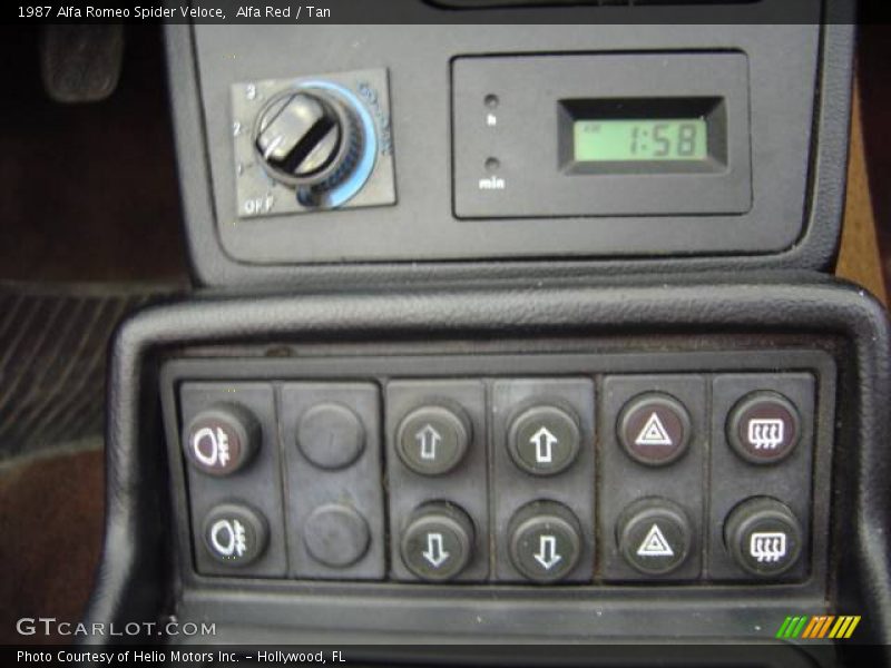 Alfa Red / Tan 1987 Alfa Romeo Spider Veloce