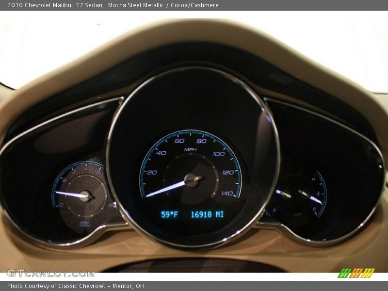 Mocha Steel Metallic / Cocoa/Cashmere 2010 Chevrolet Malibu LTZ Sedan