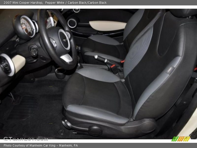 Pepper White / Carbon Black/Carbon Black 2007 Mini Cooper Hardtop