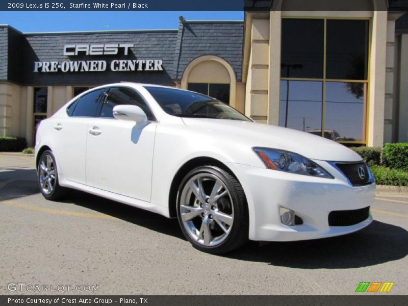 Starfire White Pearl / Black 2009 Lexus IS 250