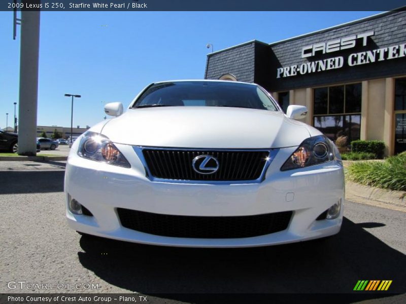 Starfire White Pearl / Black 2009 Lexus IS 250