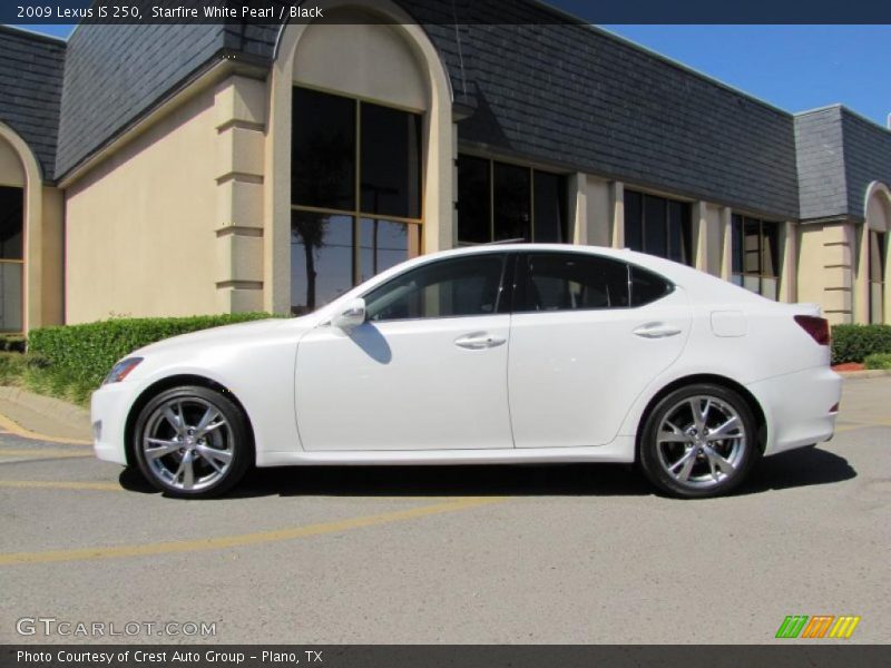 Starfire White Pearl / Black 2009 Lexus IS 250