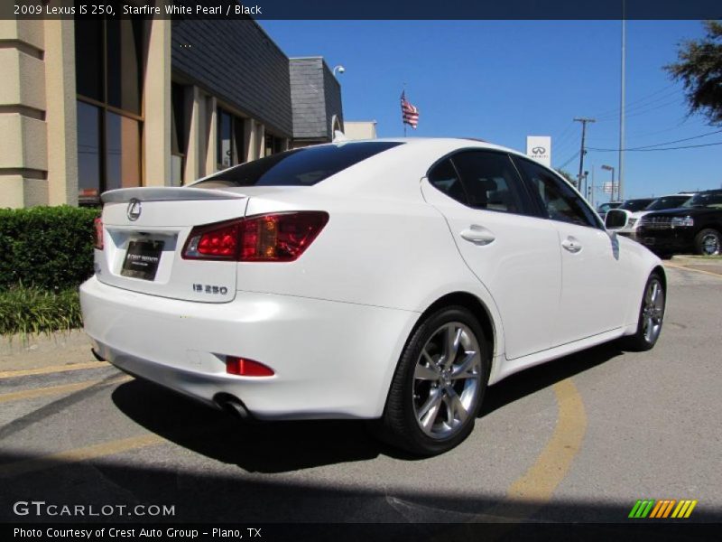 Starfire White Pearl / Black 2009 Lexus IS 250