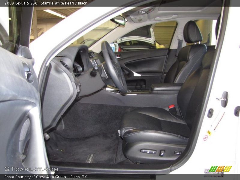 Starfire White Pearl / Black 2009 Lexus IS 250