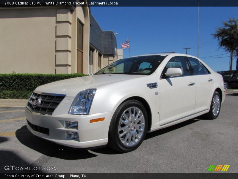 White Diamond Tricoat / Cashmere/Cocoa 2008 Cadillac STS V6
