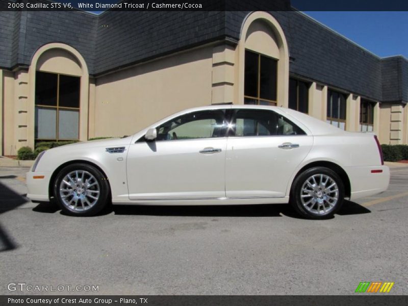 White Diamond Tricoat / Cashmere/Cocoa 2008 Cadillac STS V6