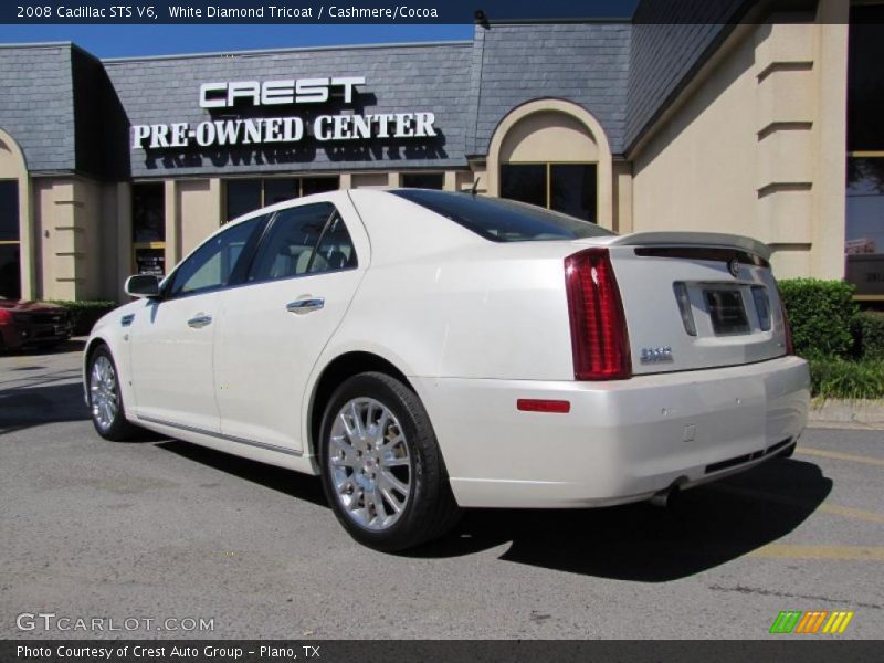 White Diamond Tricoat / Cashmere/Cocoa 2008 Cadillac STS V6